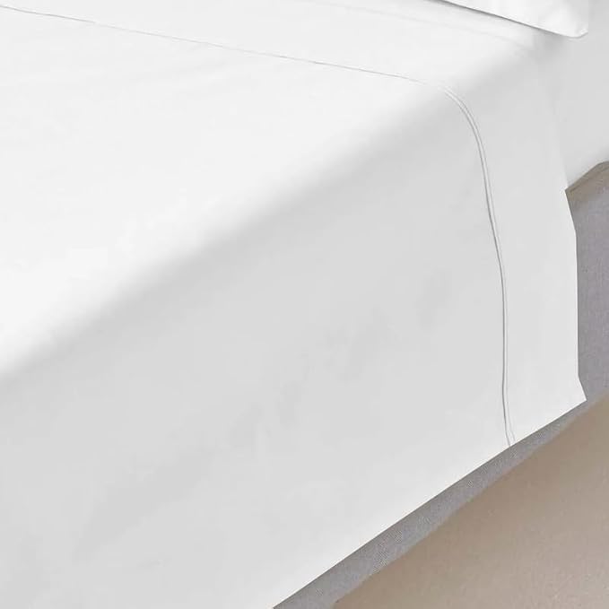 Mattress-Homes Oversized 100% Egyptian Cotton Top Sheet 1Pcs, Cool & Breathable by MattressHomes