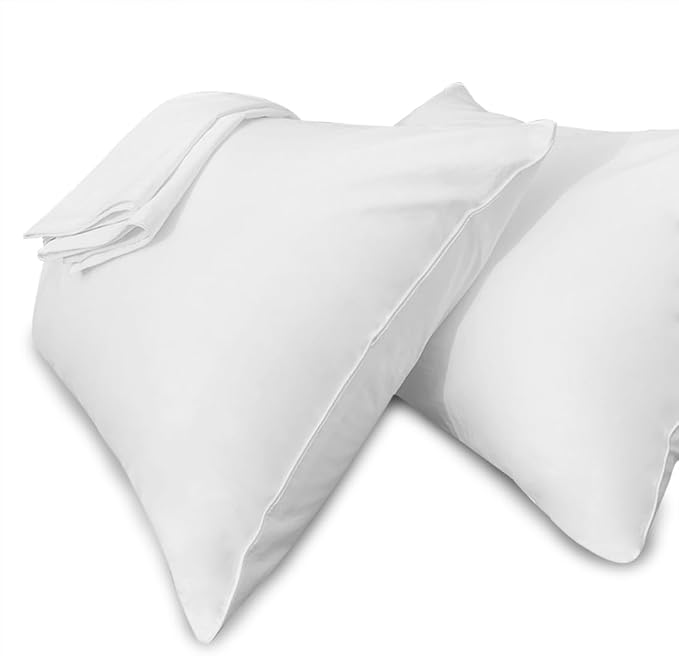 Precoco Pillow Cases Queen Size-100% Cotton Pillowcase Covers by Precoco