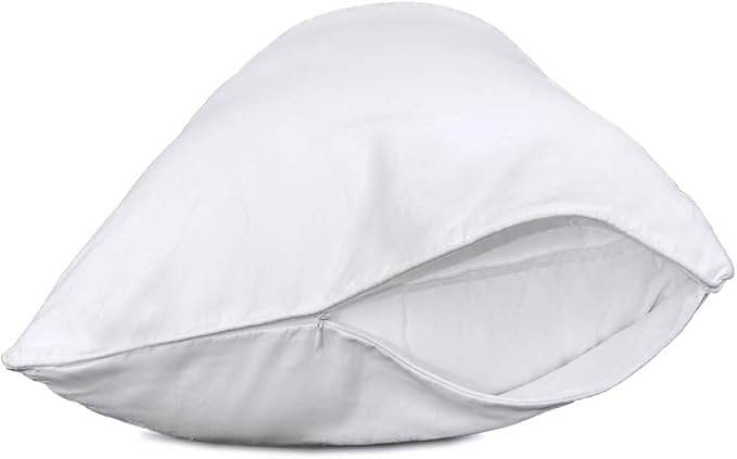 Precoco Body Pillow Pillowcase, 100% Cotton White Body Pillow Cover by Precoco