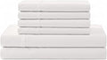 Linen Home 100% Cotton Percale Sheet Set, Cal King Size, Deep Pocket, 6 Pieces by LINENHOME