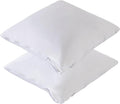 Feather Proof Pillow Protectors 24x24 Pack of 2 Waterproof Soft Bamboo Viscose by Kingnex
