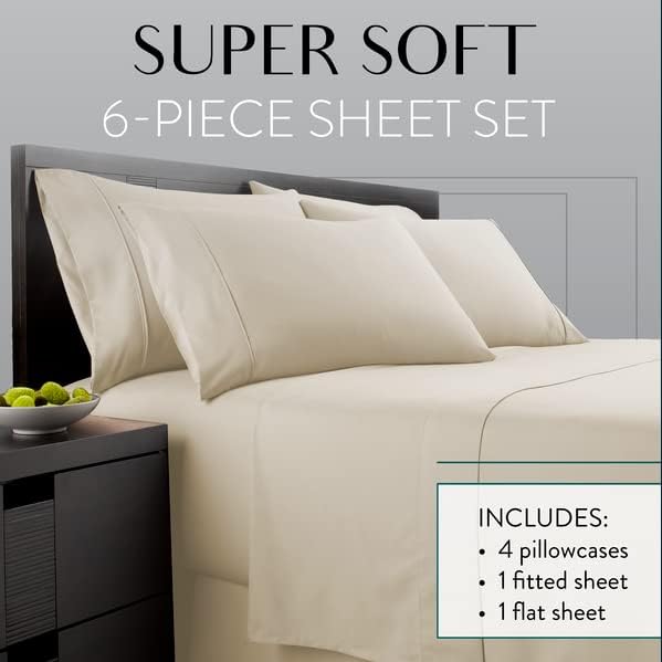 Danjor Linens Bed Sheet Set Cal King - Image 2