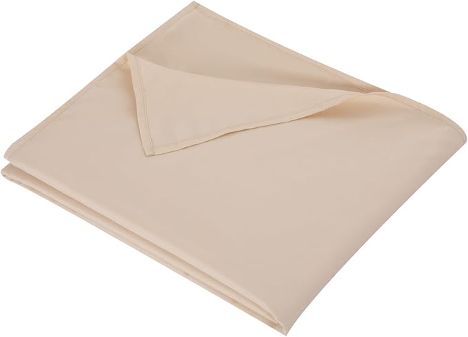 King Flat Sheet Only， 108x102Inch Beige by Hotella