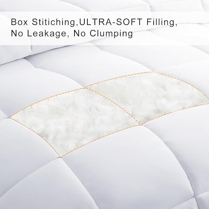 COHOME Premium Oversized Queen Size Comforter, All-Season Quilted Down - Image 3