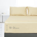 Sunflower Full Fitted Sheet, 1-Piece Extra Deep Pocket Fitted Bottom Sheet 22" by SunflowerHometexUS