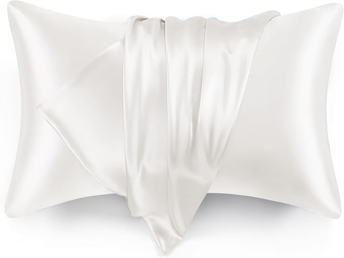 Love's cabin Satin Pillowcase Set of 2 King Size 20x36, Cooling Pillow Covers by Lovescabin