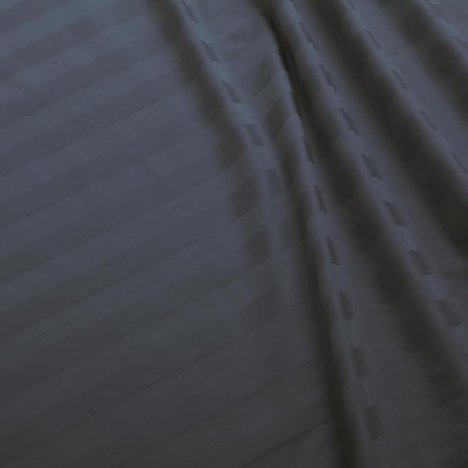 Flat Sheet Only Full Size, 400 TC 100% Egyptian Cotton Flat Sheet Striped - Image 3