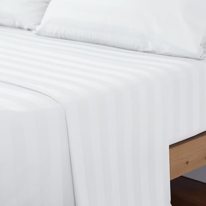 2-Pack Cotton King Flat Sheet Only, 600 Thread Count 100% Egyptian Cotton Top - Image 7