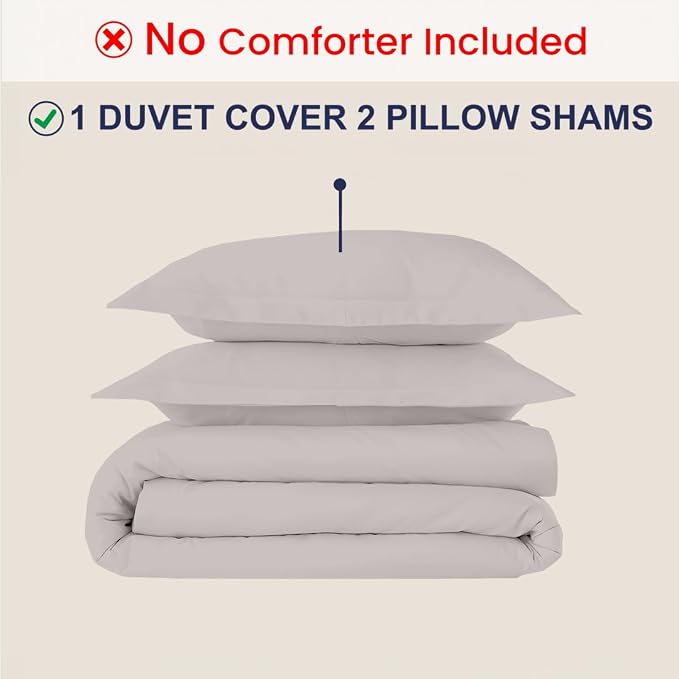 Kotton Culture 3 Pc 120" x 98" Duvet Cover Set Oversized King 100% Egyptian - Image 2