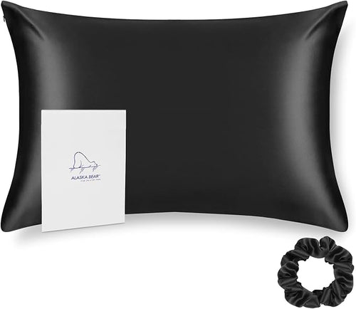 ALASKA BEAR Silk Pillowcase for Hair and Skin Beauty Sleep 100 Real Mulberry by ALASKABEAR