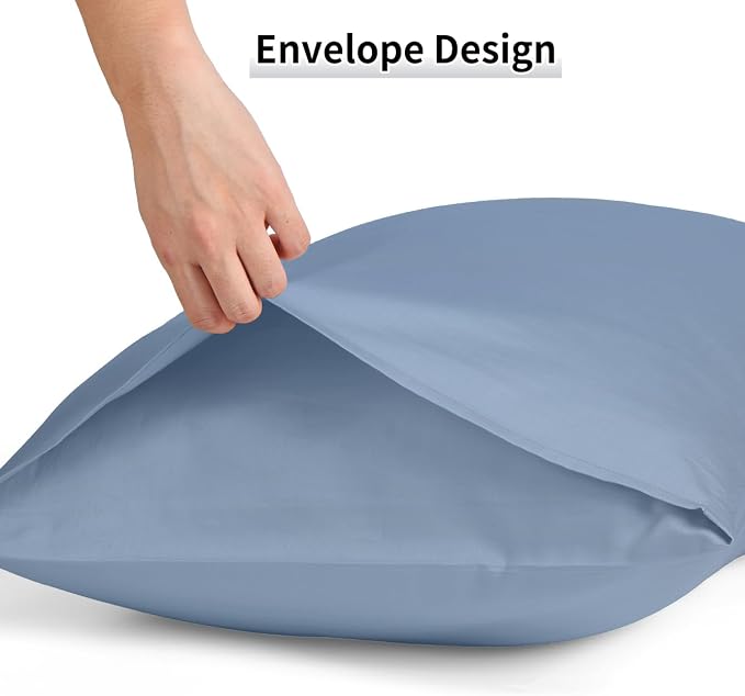 Warmstar Cotton Pillow Cases Standard Size Set of 2, 600 Thread Count - Image 5