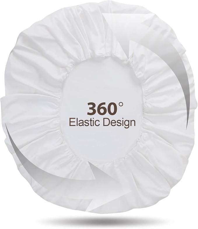 100% Egyptian Cotton Fitted Sheet Twin-XL/Split King Size White, 600 Thread - Image 8