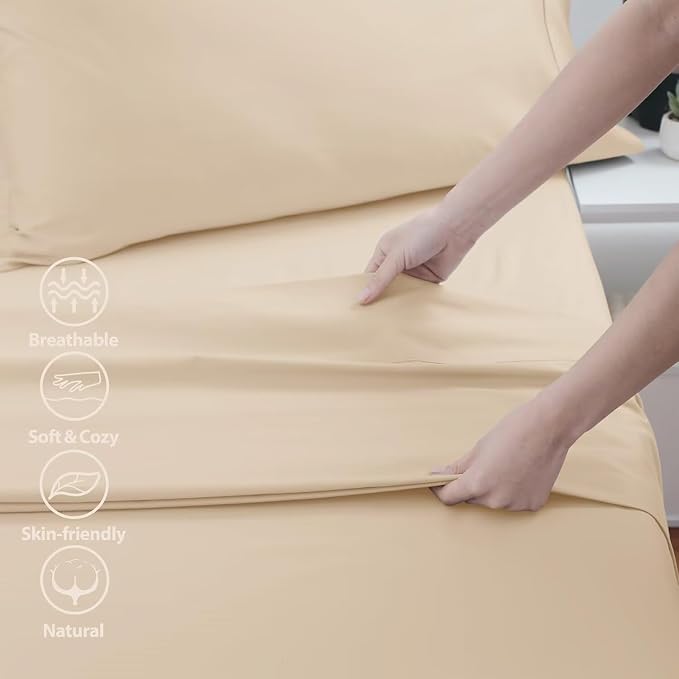 2-Pack Cotton Full Flat Sheet Only, 600 Thread Count 100% Egyptian Cotton Top - Image 5