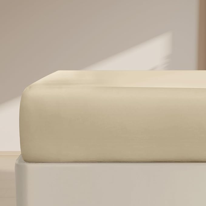 FreshCulture California King Fitted Sheet Only – Premium Hotel-Quality Fitted by FreshCulture