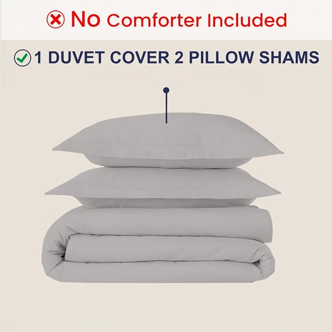 Kotton Culture 3 Pc California King Duvet Cover Set-100% Egyptian Cotton 600 - Image 2