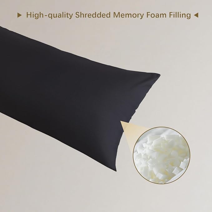 Memory Foam Body Pillow Insert, Soft Large Long Bed Pillow - Image 4
