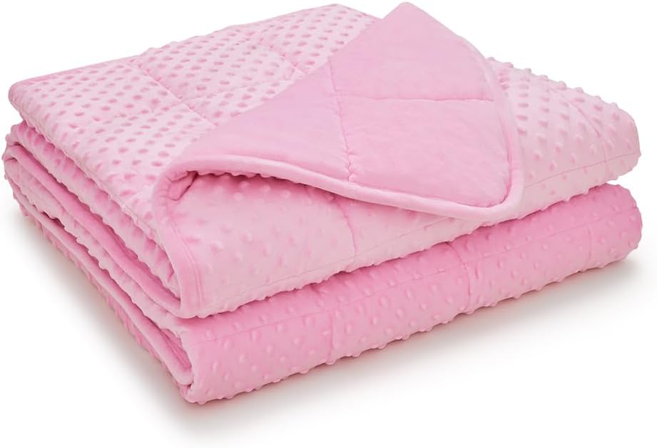 TONGDADA Minky Weighted Blanket | 40''x60'', 7lbs | Cozy and Soft Minky - Image 2