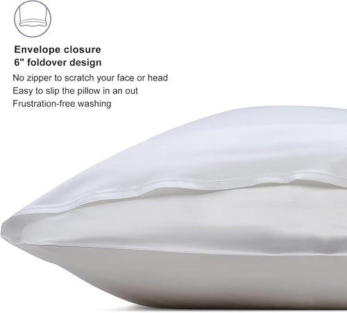ALASKA BEAR Silk Pillowcase Envelope Closure, 22 Momme 100 Percent Long Overlap - Image 2