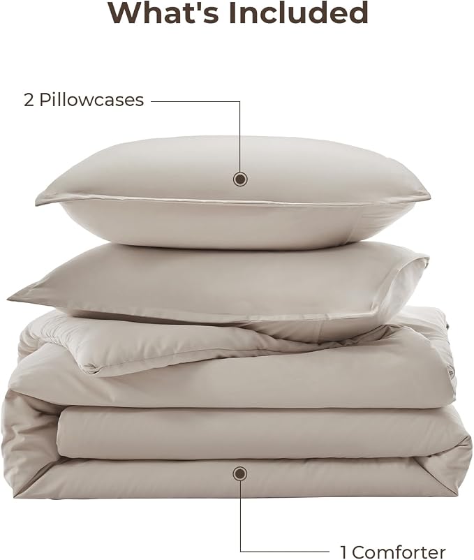 Litanika Twin XL Comforter Set Deep Linen, 2 Pieces Extra Long Dorm Bedding Sets - Image 7
