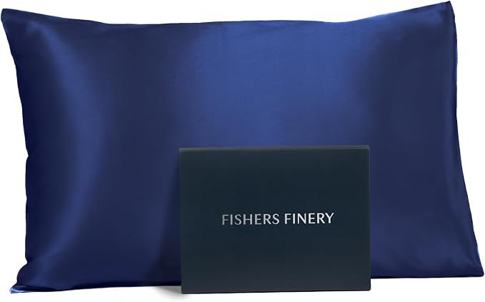Fishers Finery 19mm 100% Pure Mulberry Silk Pillowcase, Quality Tested by FishersFinery