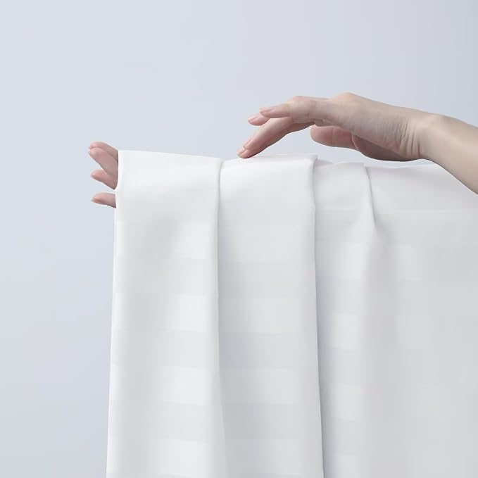 2-Pack Cotton TwinXL Flat Sheet Only, 600 Thread Count 100% Egyptian Cotton Top - Image 4