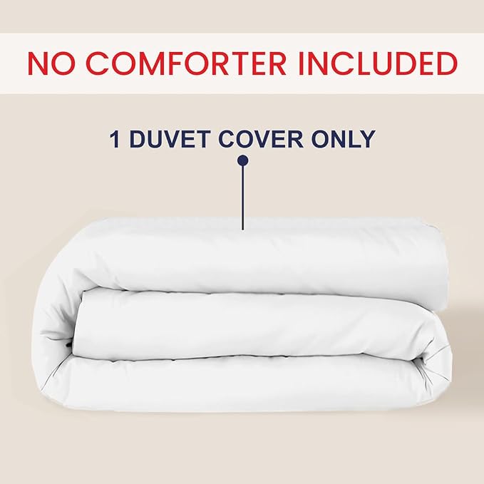 Kotton Culture 1 Pc 120" x 98" Duvet Cover Oversized King 100% Egyptian Cotton - Image 2