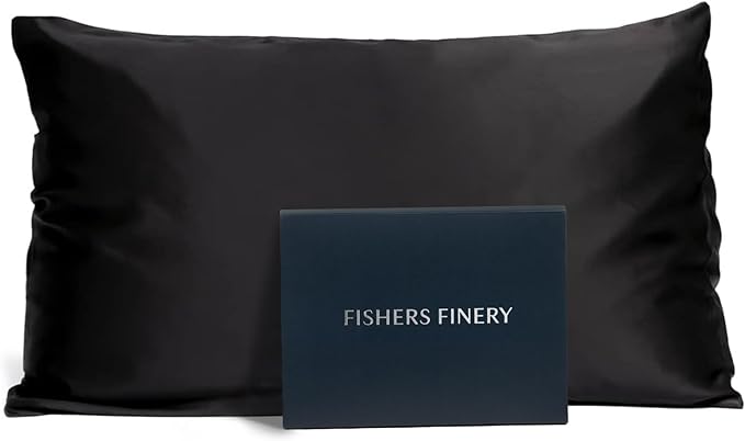 Fishers Finery 19mm 100% Pure Mulberry Silk Pillowcase, Quality Tested by FishersFinery