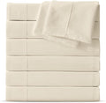 Maple&Stone Full Flat Sheet 6 Pack, Premium Soft & Breathable, Brushed by MapleStone