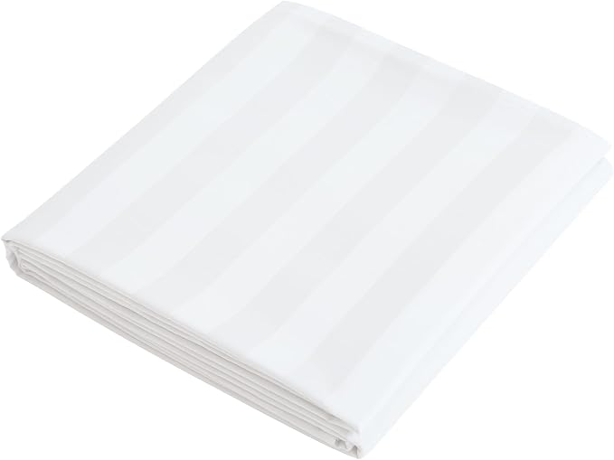 Flat Sheet Only TwinXL Size, 400 TC 100% Egyptian Cotton Flat Sheet Striped by ShunjieHome