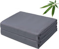 Bamboo Viscose Flat Sheets Only, 400 Thread Count Sateen Weave TwinXL Size Flat by ZaizaiHome