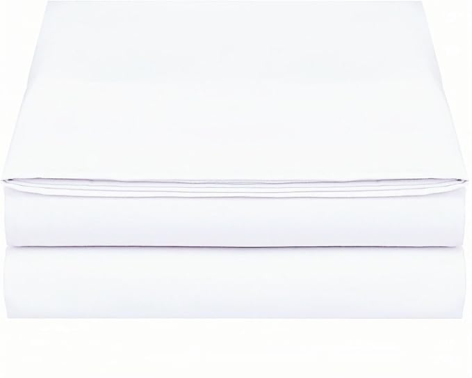 King Size Flat Sheet Only, Soft 300 Thread Count 100% Cotton Flat Sheets - Image 2