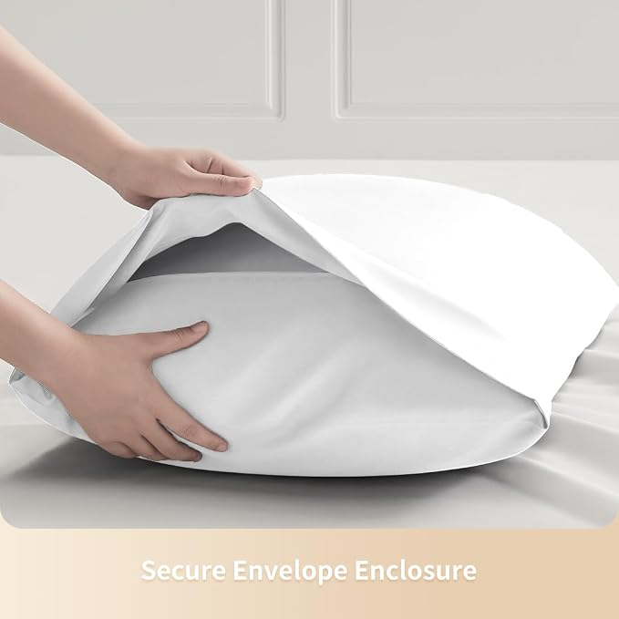 King Pillowcases, Cooling Viscose from Bamboo Pillow Covers - Image 6