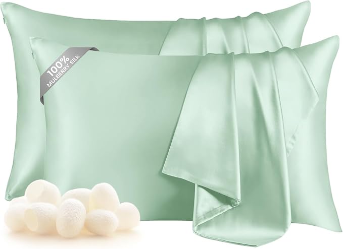 THXSILK Set of 2 Silk Pillowcase by THXSILK