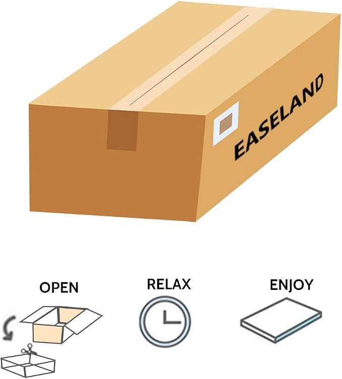 EASELAND Twin XL Mattress Topper Pillow Top Mattress Cover Quilted Fitted - Image 7