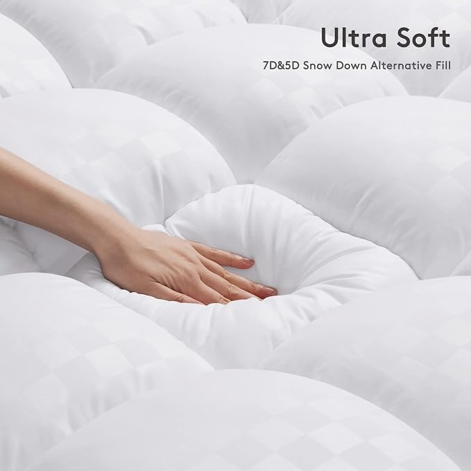 SameBed Mattress Topper Cal King, Extra Thick Mattress Pad Cover - Image 5