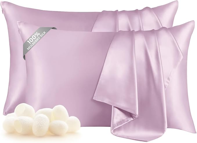 THXSILK Set of 2 Silk Pillowcase by THXSILK