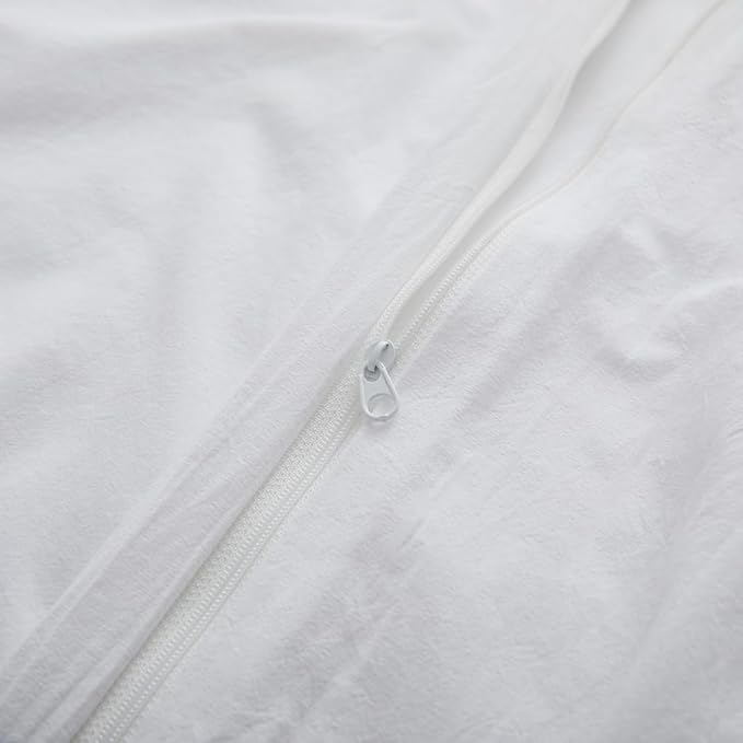 100% Washed Cotton Duvet Cover Queen Size, 90x90 Inches - Image 5