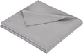 Queen Flat Sheet Only， 90x102Inch Light Gray by Hotella