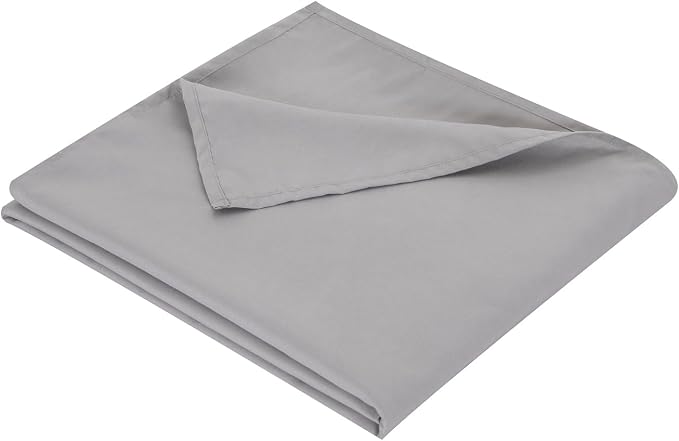 Full Flat Sheet Only， 80x96Inch Light Gray by Hotella