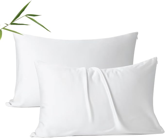 4 Pack Cooling Pillow Cases, Viscose Derived from Bamboo Pillow Protectors by ShunjieHome