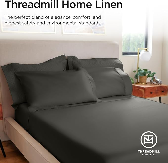Threadmill Luxury 800 Thread Count Full Size 100% Cotton Sheets - Image 8