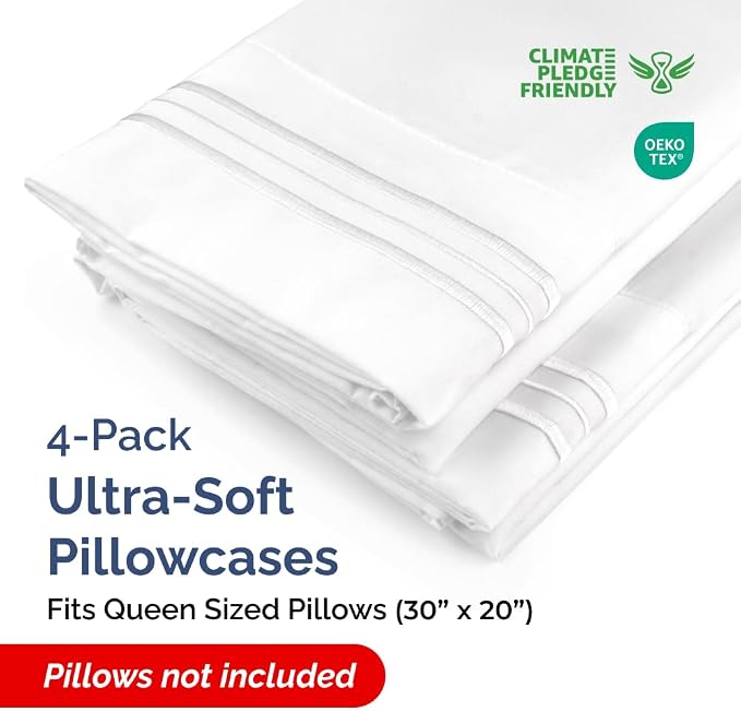 Queen Pillow Cases Set of 4 - Image 2