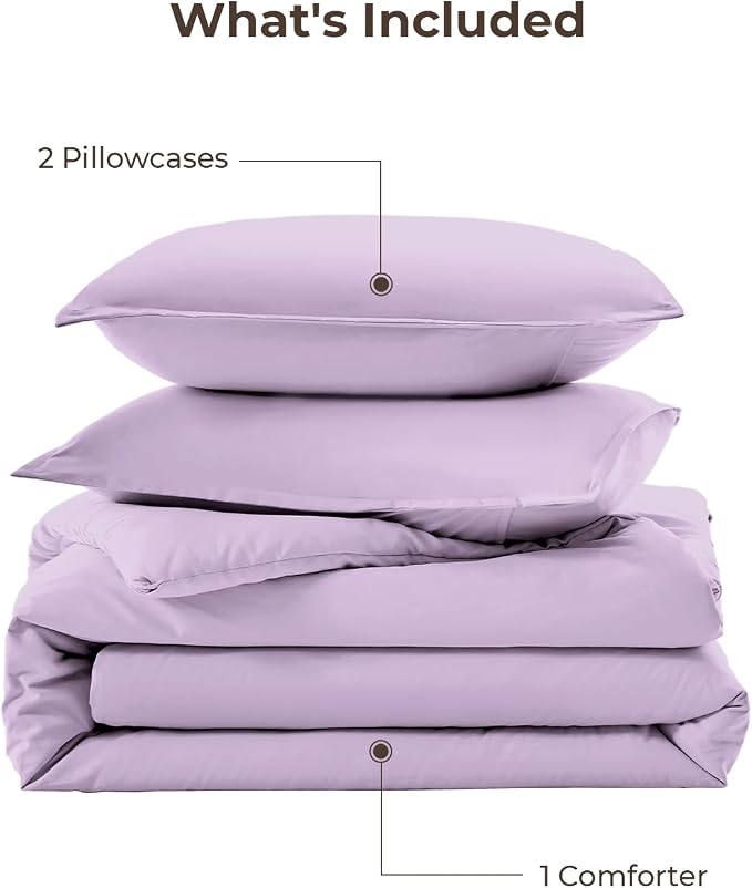 Litanika Twin XL Comforter Set Lavender, 2 Pieces Extra Long Dorm Bedding Sets - Image 7
