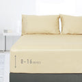 Sunflower Queen Fitted Sheet, 1-Piece Deep Pocket Fitted Bottom Sheet 16" by SunflowerHometexUS