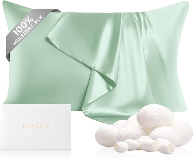 THXSILK 100% Mulberry Silk Pillowcase by THXSILK