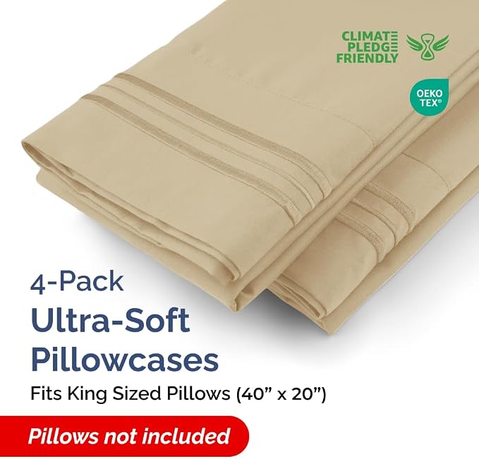 King Pillow Cases Set of 4 - Image 2