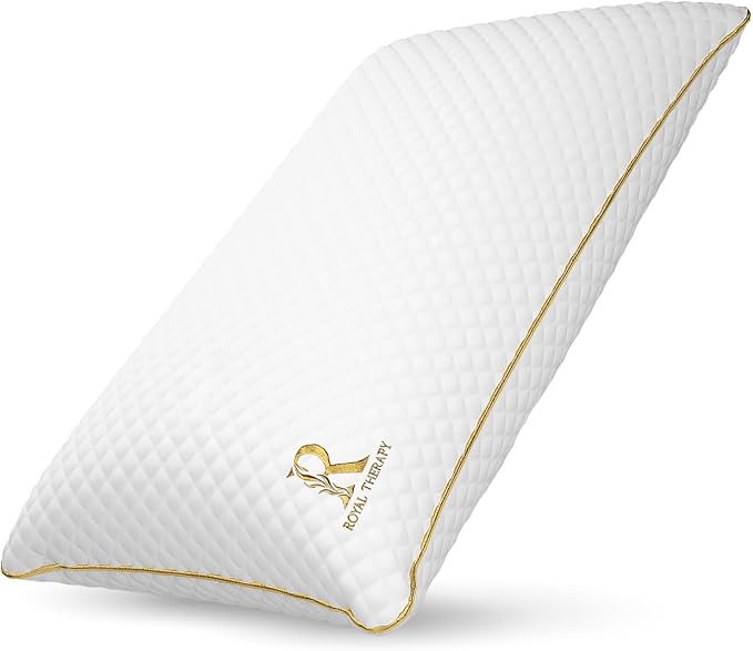 Royal Therapy Queen Memory Foam Pillow, Adjustable Shredded Odor-Free Pillow - Image 2