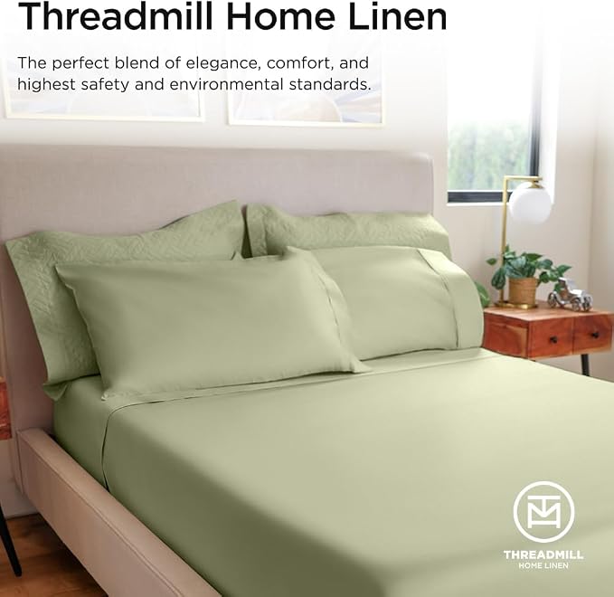 Threadmill Luxury 800 Thread Count Full Size 100% Cotton Sheets - Image 8