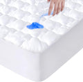 King Mattress Protector Pad Waterproof Quilted, Breathable & Cooling King Size by SpringspiritBedding