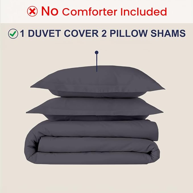 Kotton Culture 3 Pc Twin XL/Twin Duvet Cover Set-100% Egyptian Cotton 600 - Image 2
